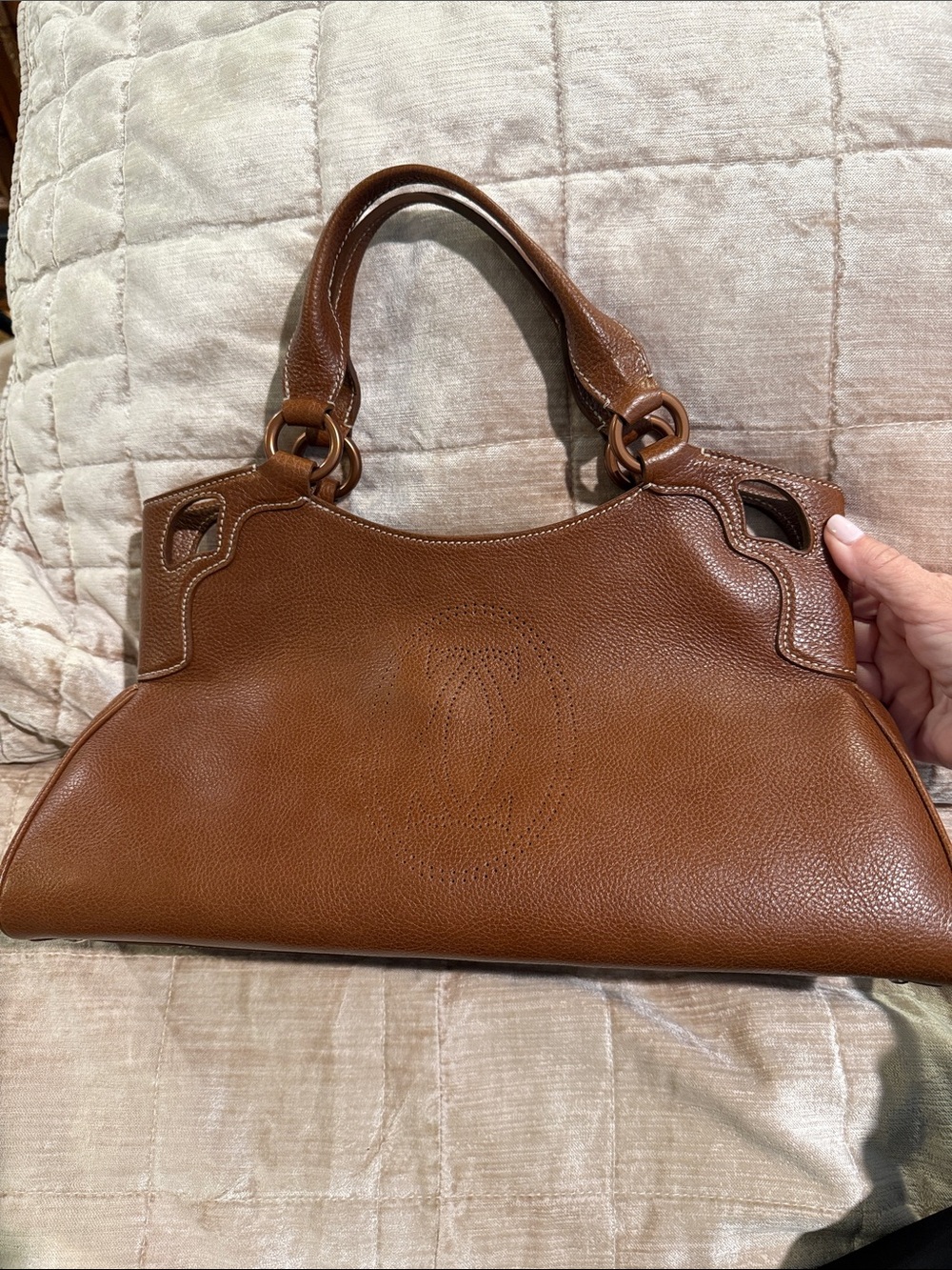 New Cartier dark caramel marcello bag